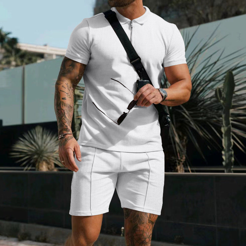 Strazoro | Katoenen Polo Set | Heren Outfit | Casual Zomer Set