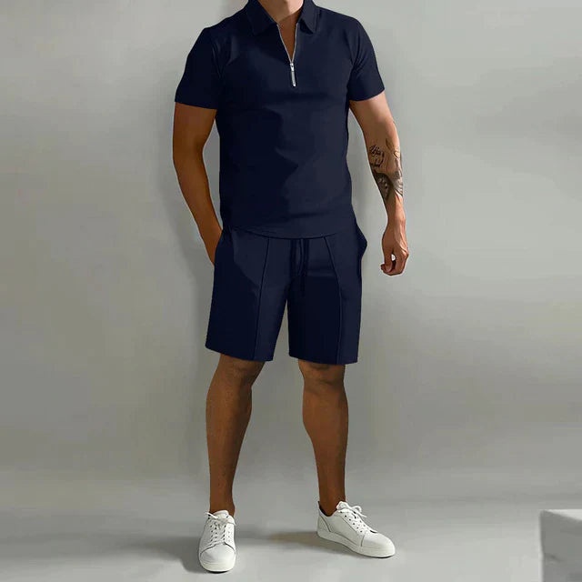 Strazoro | Polo Shirt En Shorts Set | Heren Zomer Outfit | Casual Set